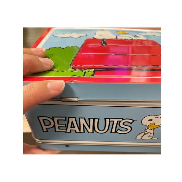Peanuts Snoopy Red Dog House Woodstock Fun Tin Lunch Box NEW Cartoon - Picture 6 of 11